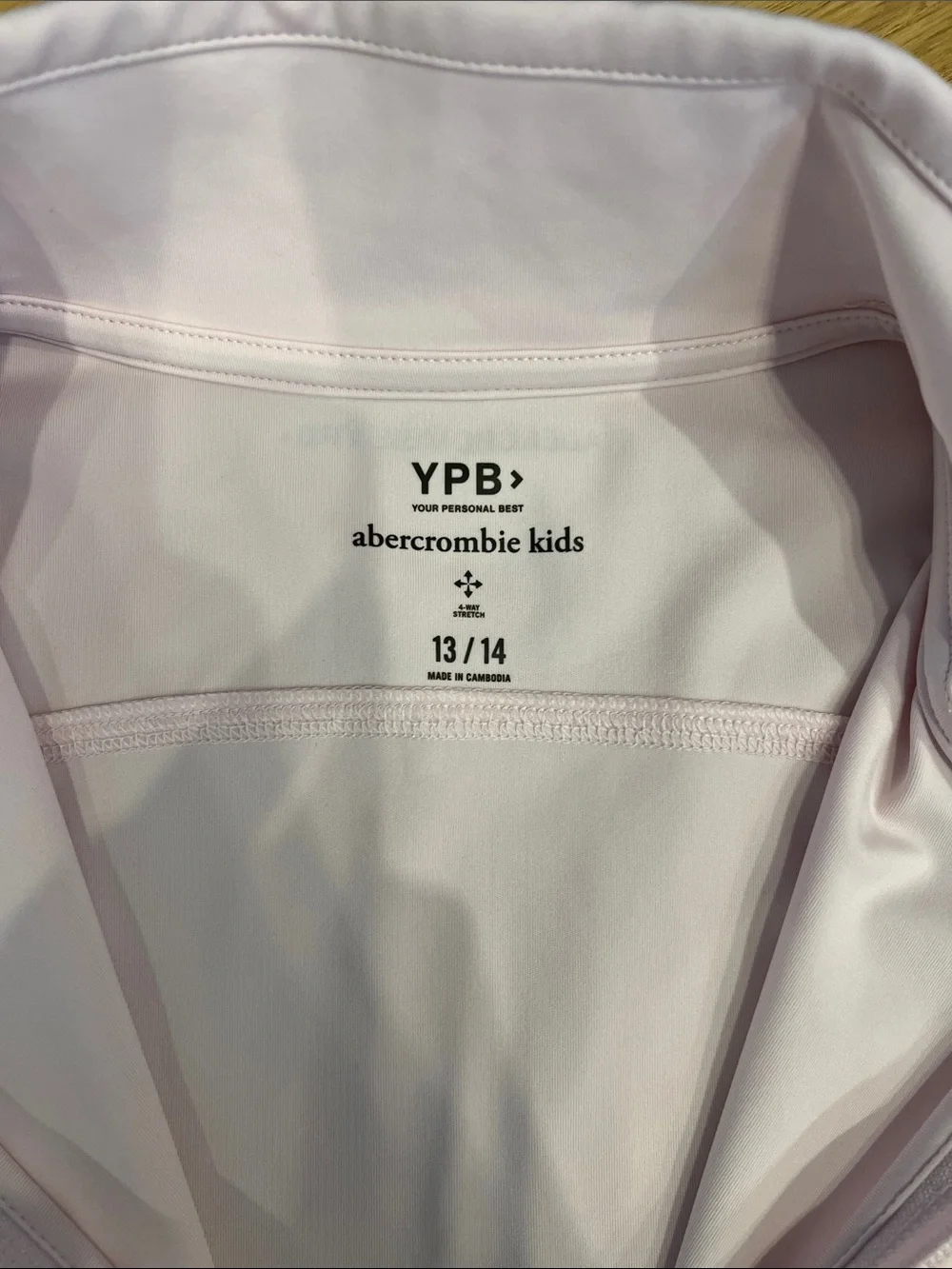 abercrombie kids Pale Pink Full-Zip Bomber Jacket